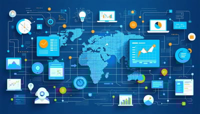 Ananta Solution IT and digital marketing services illustration Ananta Solution IT and digital marketing services illustration